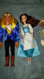 Beauty and the beast dolls