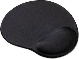 Black Mousepad with Gel Wrist Rest