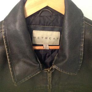 Bomber style leather -like jacket