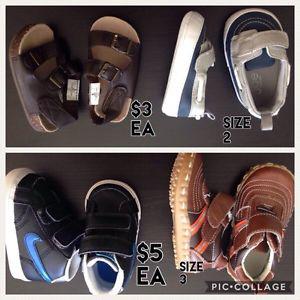 Boy Infant and toddler shoes size 2-5