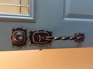 Bronze exterior door handle