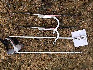 Chariot bike trailer ski kit