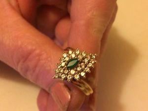 Diamond Emerald Dinner Ring