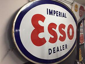Esso huge sign with hanging hooks