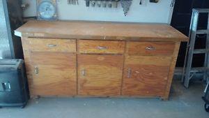FREE - wood cabinet for garage