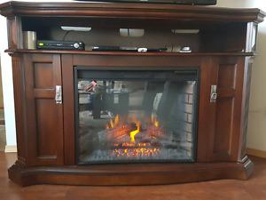 Fireplace / TV stand with storage