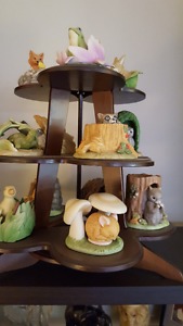Franklin Mint Forest Animals+ Stand