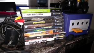 GameCube System 8 games w/ controller