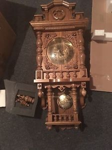 German oak wall clock
