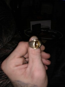 Gold ring 18k mens
