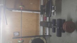 Home gym, weights and accessories...