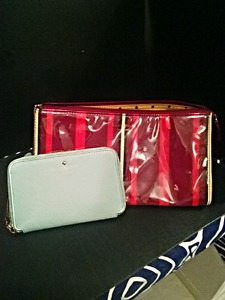 Kate spade wallet and makeup bag