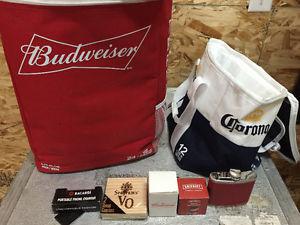 Large selection of beer promotional items