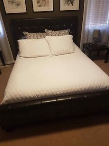 Leather Queen Sized Bed Frame