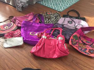 Lot of women's purses/bags