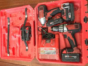 MILWAUKEE 18 volt cordless drill and impact drill 4