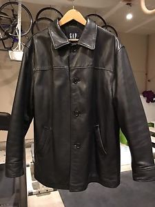 Men's Black 3/4 Leather Jacket