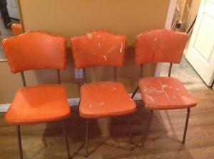 Metal framed chairs