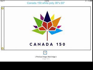 New 3x5 Canada 150 Flag