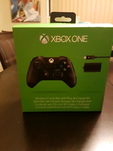 New Xbox one controller with lithium play and charge kit $60