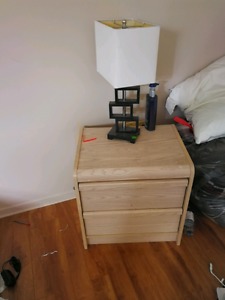 Nightstand and lamp