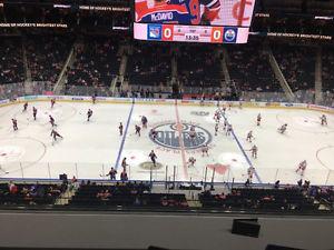 Oilers Playoff Tickets- Loge Table #25