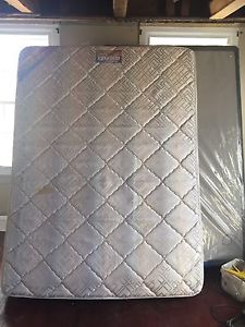 Queen Mattress (used) and NEW Boxspring