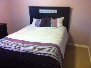 Queen size bed and dresser set