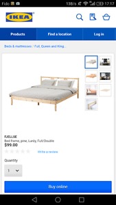 Sell a double bed frame