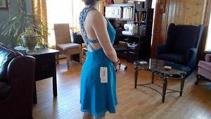 Short blue dress, special occasion, semi formal, bridesmaid