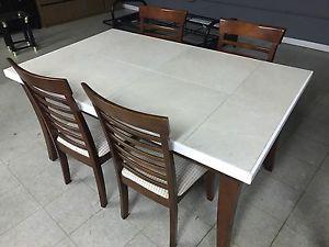 Solid Dining set with 4 chairs