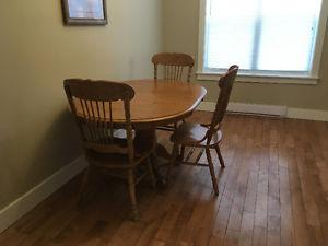 Table and chairs
