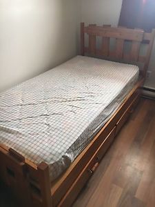 Twin captains bed