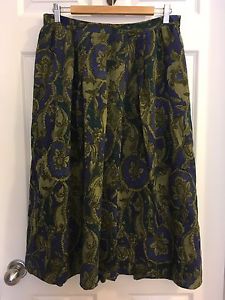 Vintage Edward Chapman Paisley Skirt. Size 10