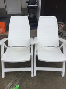 White outdoor chairs for sale