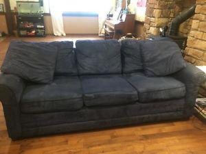 sofa -dark blue microsuede