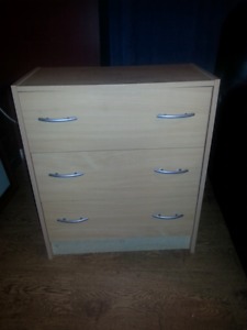 3 Drawer Bed Side Stand