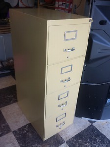 4 drawer legal file cabinet with key