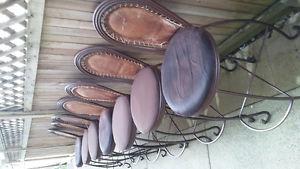7 Iron Bar chairs Very Heavy