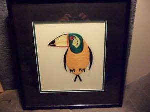 BIRD PICTURE EMBROIDERED $40