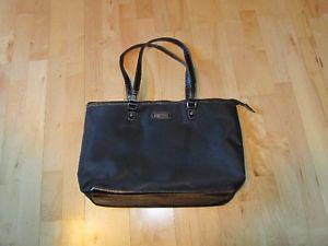 Black Brief Bag/Purse With Compartments Inside