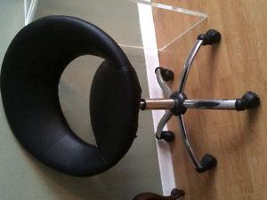Black chair wheels computer