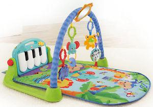 Blue Piano Playmat & Lamaze Giraffe
