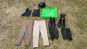 Child size horse riding / equestrian gear