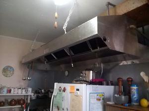 Commercial restaurant kitchen hood