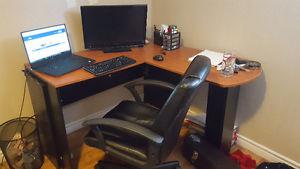 Computer desk and chair for sale
