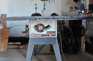 Craftsman Table Saw, 10" deluxe, motorized