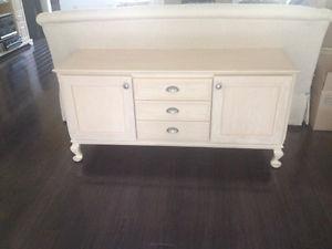 Custom Sofa Oak Table/Cabinet