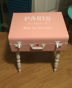 Decorative suitcase table