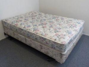 Double size mattress with box spring and base for sale